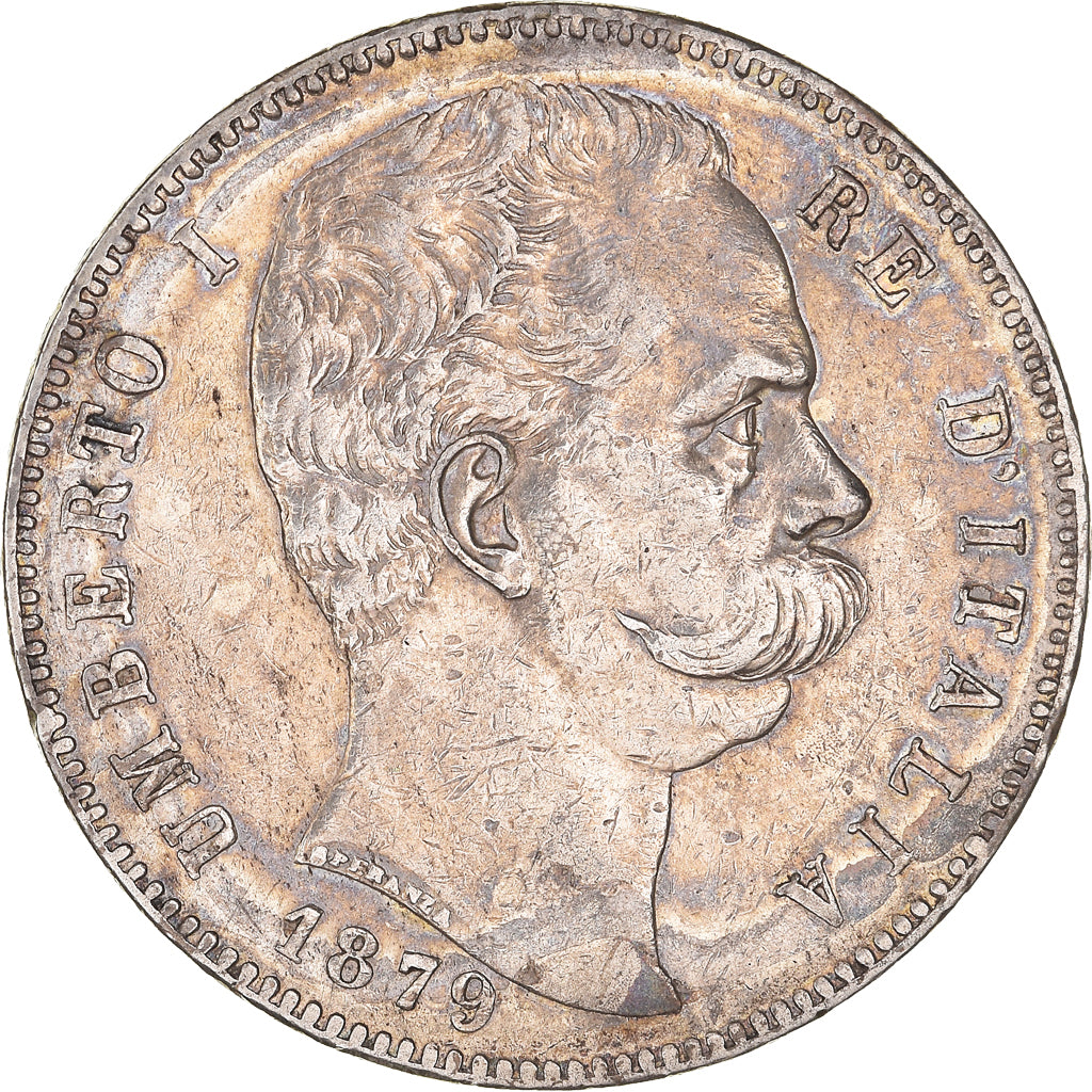 Monnaie, Italie, Umberto I, 5 Lire, 1879, Rome, TB+, Argent, KM:20