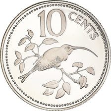 Coin, Belize, 10 Cents, 1978, Franklin Mint, Proof, MS(65-70), Copper-nickel