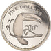 Moneta, Belize, 5 Dollars, 1978, Franklin Mint, Proof, FDC, Rame-nichel, KM:44