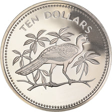 Coin, Belize, 10 Dollars, 1978, Franklin Mint, Proof, MS(65-70), Copper-nickel
