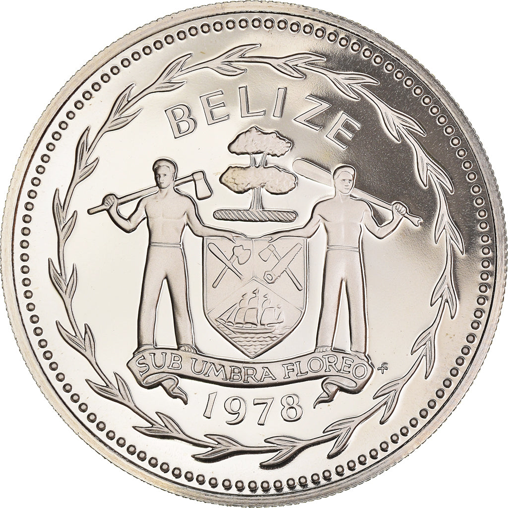 Monnaie, Belize, 10 Dollars, 1978, Franklin Mint, Proof, FDC, Cupro-nickel
