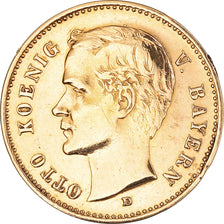 Coin, German States, BAVARIA, Otto, 10 Mark, 1904, Munich, EF(40-45), Gold