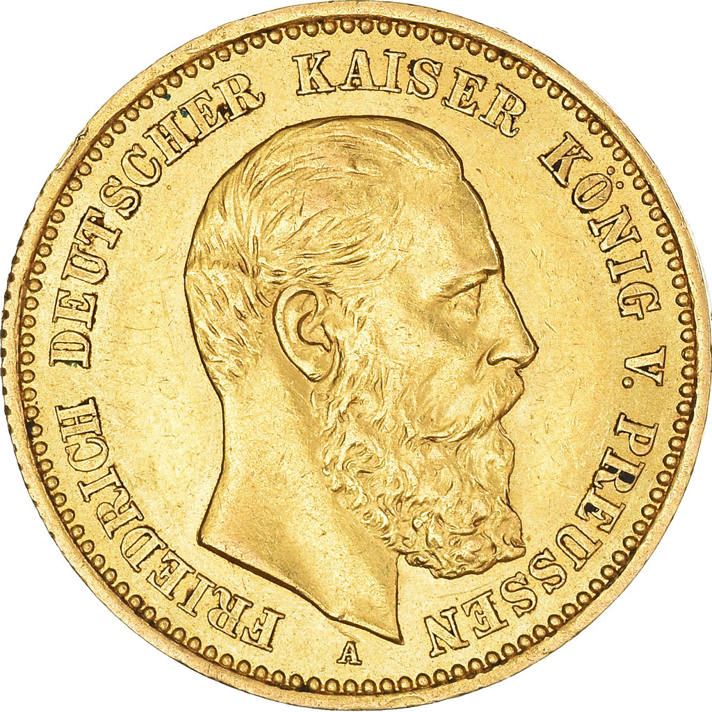 Moneta, Stati tedeschi, PRUSSIA, Friedrich III, 10 Mark, 1888, Berlin, SPL-