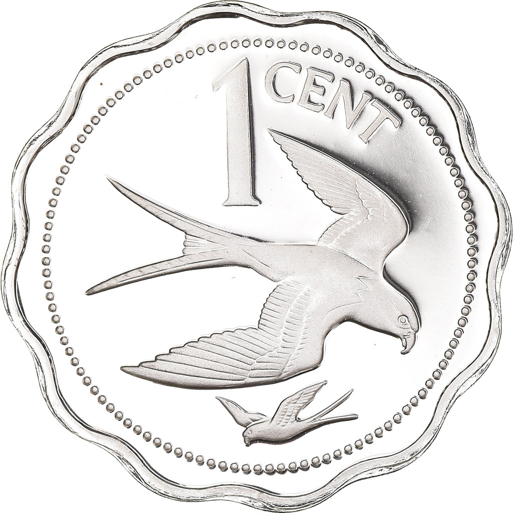 Munten, Belize, Cent, 1978, Franklin Mint, Proof, FDC, Zilver, KM:46a