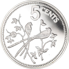 Coin, Belize, 5 Cents, 1978, Franklin Mint, Proof, MS(65-70), Silver, KM:47a