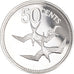 Coin, Belize, 50 Cents, 1978, Franklin Mint, Proof, MS(65-70), Silver, KM:50a