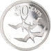 Münze, Belize, 50 Cents, 1978, Franklin Mint, Proof, STGL, Silber, KM:50a