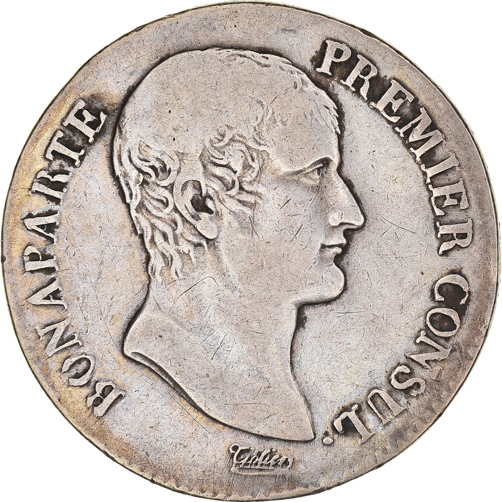 Coin, France, Napoléon I, 5 Francs, An 12, Perpignan, VF(20-25), Silver