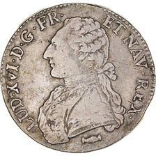 Moneta, Francia, Louis XVI, Ecu aux branches d'olivier, 1776, Bordeaux, MB+