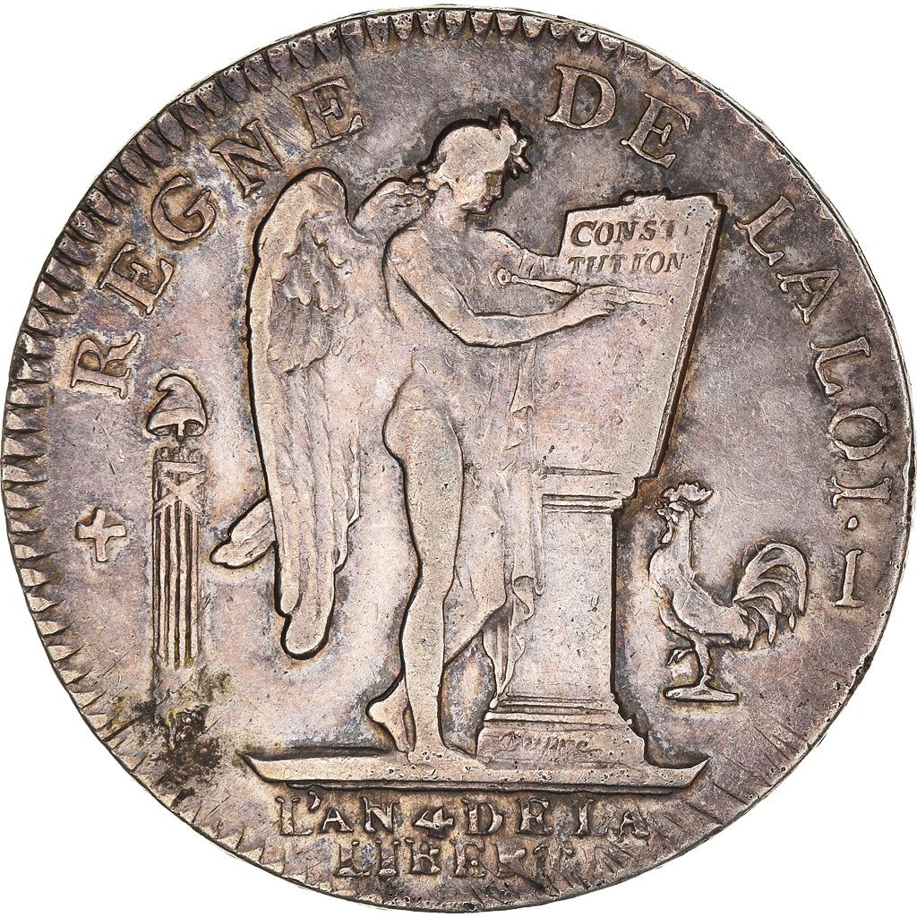 Munten, Frankrijk, Louis XVI, Ecu de 6 Livres, 1792, Limoges, ZF, Zilver