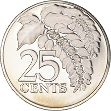 Münze, TRINIDAD & TOBAGO, 25 Cents, 1978, Proof, STGL, Kupfer-Nickel, KM:32