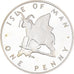 Monnaie, Île de Man, Elizabeth II, Penny, 1977, Proof, FDC, Argent, KM:33a