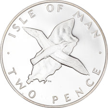 Monnaie, Île de Man, Elizabeth II, 2 Pence, 1977, Proof, FDC, Argent, KM:34a