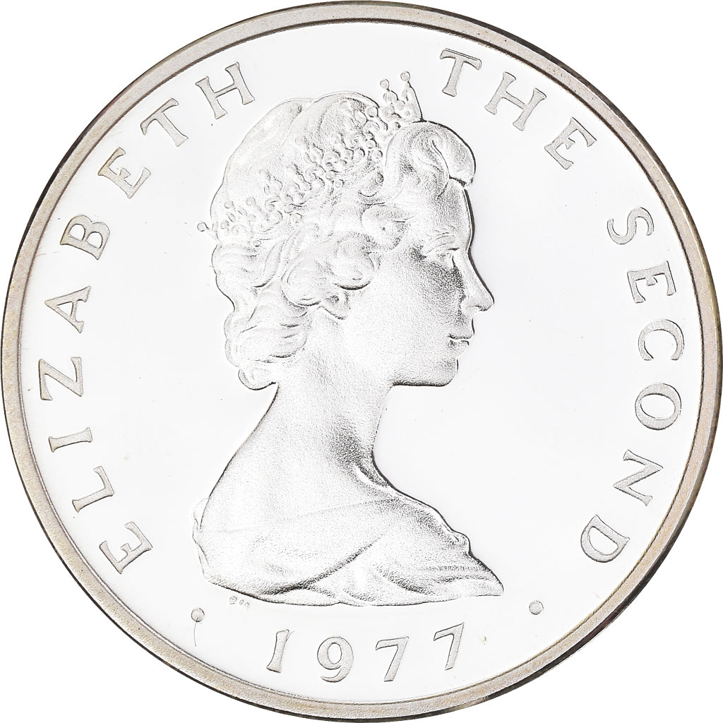 Monnaie, Île de Man, Elizabeth II, 2 Pence, 1977, Proof, FDC, Argent, KM:34a