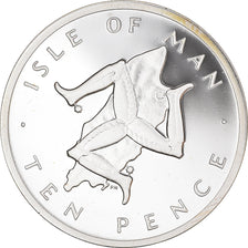 Coin, Isle of Man, Elizabeth II, 10 Pence, 1977, Proof, MS(65-70), Silver
