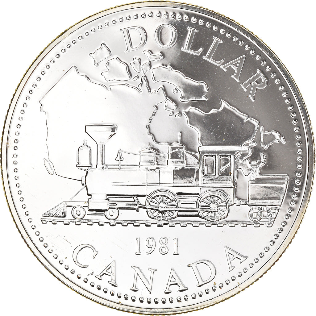 Coin, Canada, Elizabeth II, Dollar, 1981, Ottawa, Prooflike, MS(65-70), Silver