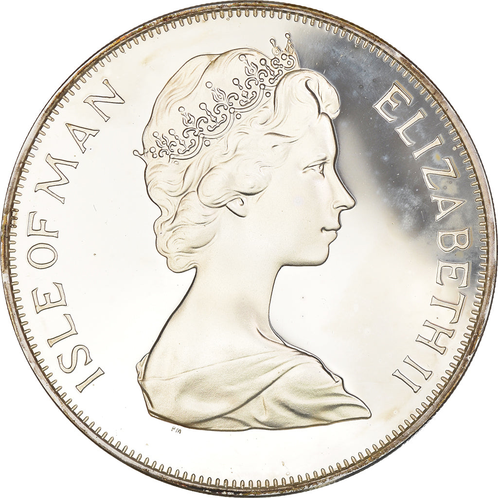 Coin, Isle of Man, Elizabeth II, Crown, 1977, Pobjoy Mint, Proof, MS(65-70)
