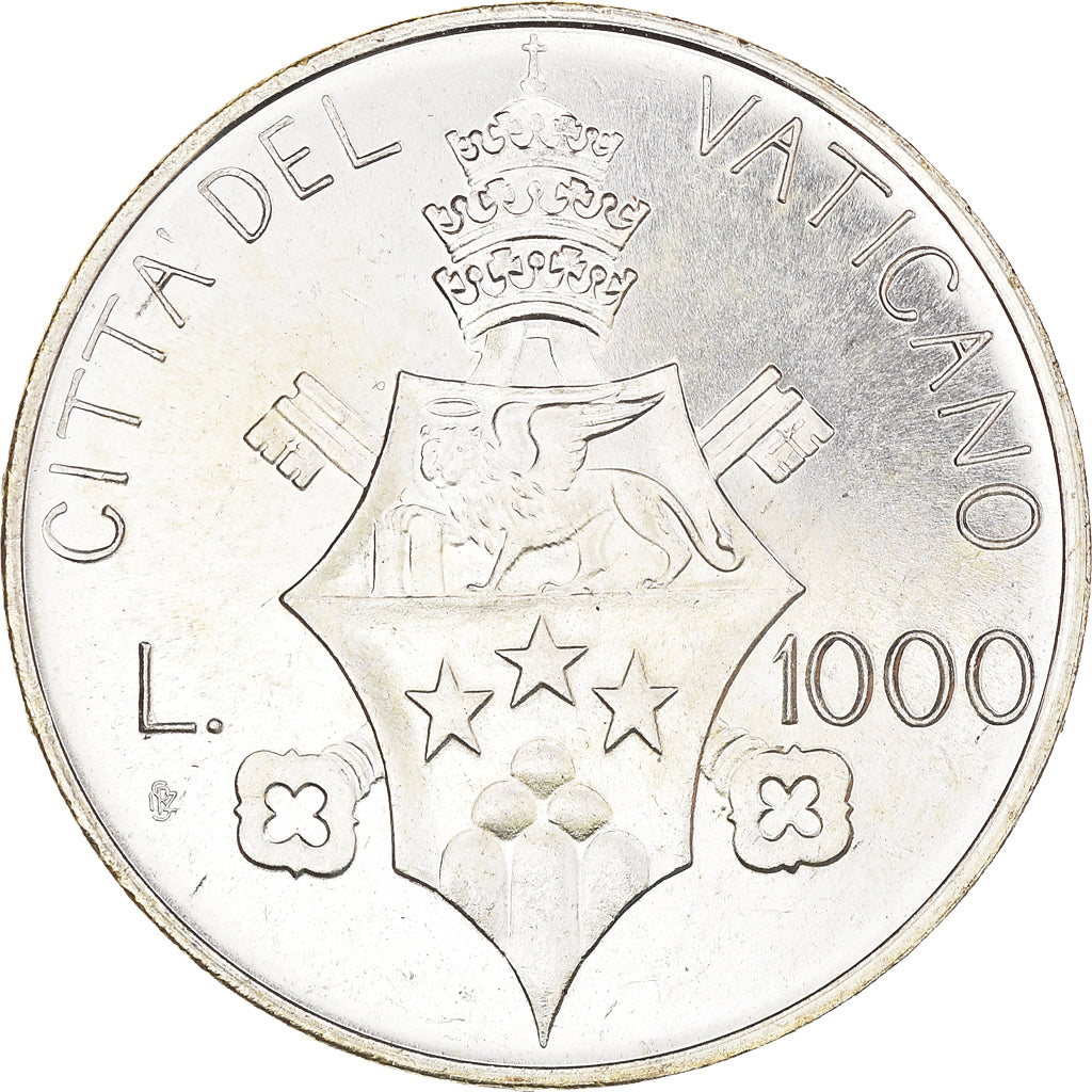 Coin, VATICAN CITY, John Paul I, 1000 Lire, 1978, MS(64), Silver, KM:142