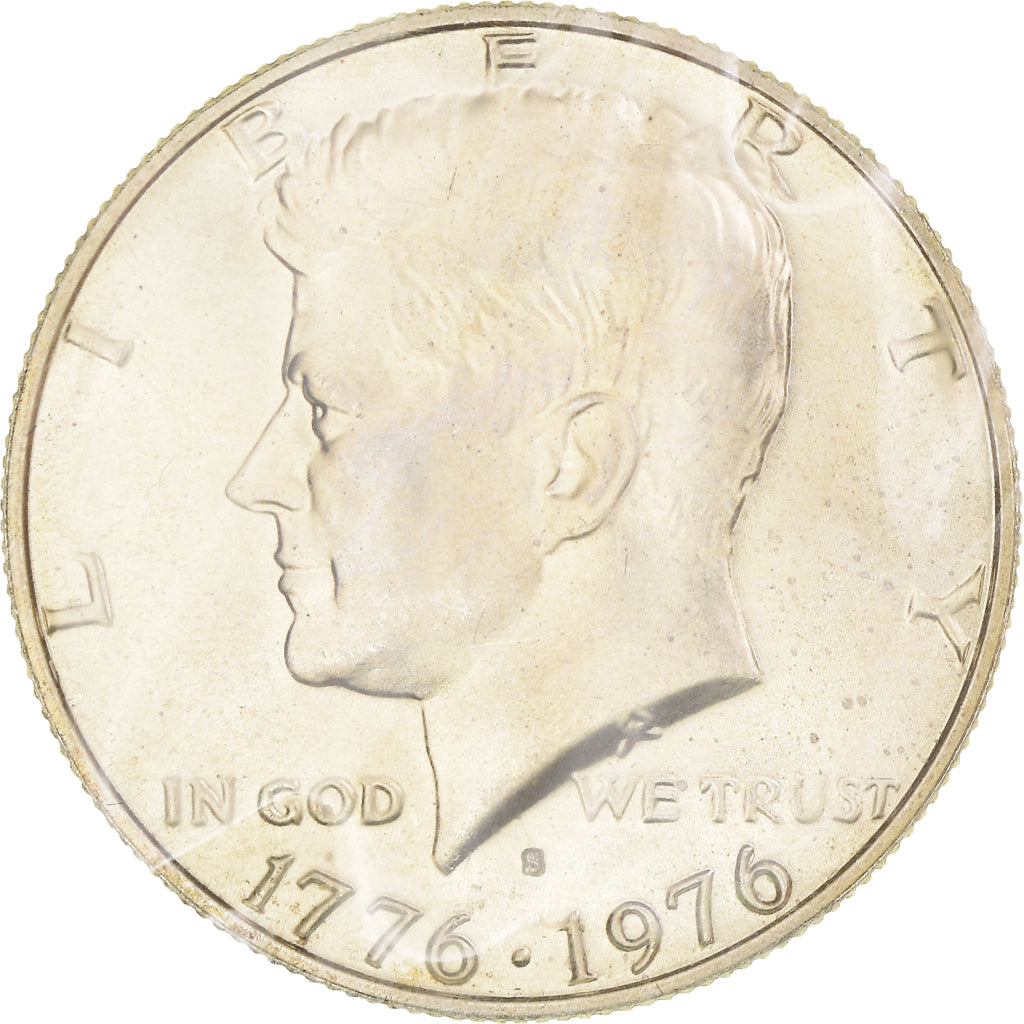 Coin, United States, Kennedy Half Dollar, Half Dollar, 1976, San Francisco, UNC