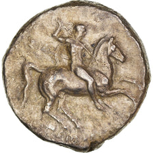 Coin, Calabria, Nomos, 302-280 BC, Tarentum, EF(40-45), Silver, HN Italy:967