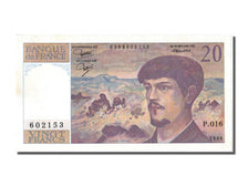 Francia, 20 Francs, 20 F 1980-1997 ''Debussy'', 1986, KM:151a, FDS, Fayette:66.7