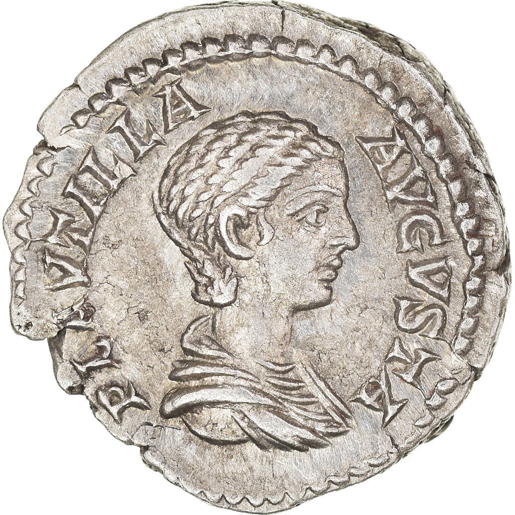 Coin, Plautilla, Denarius, AD 202-205, Rome, AU(55-58), Silver, RIC:363b