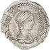 Coin, Plautilla, Denarius, AD 202-205, Rome, AU(55-58), Silver, RIC:363b