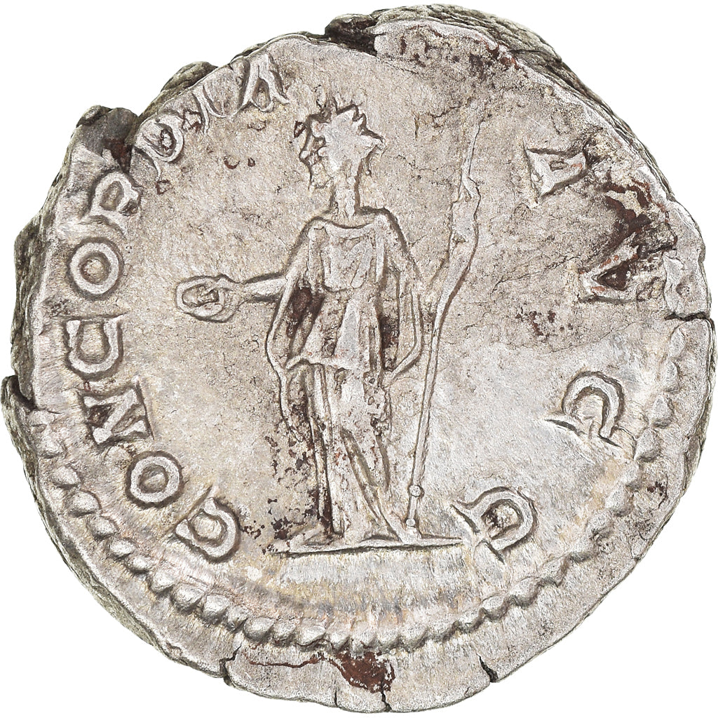 Coin, Plautilla, Denarius, AD 202-205, Rome, AU(55-58), Silver, RIC:363b