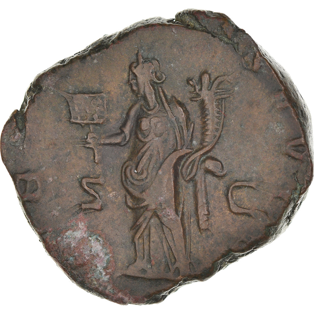 Moneta, Gallienus, Sestertius, 255-256, Rome, EF(40-45), Brązowy, RIC:221