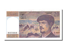 Francia, 20 Francs, 20 F 1980-1997 ''Debussy'', 1989, KM:151c, Fayette:66.10