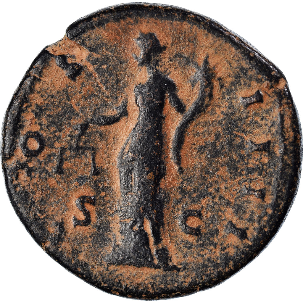 Coin, Antoninus Pius, Sestertius, 148-149, Rome, VF(30-35), Bronze, RIC:855