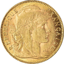 Moneda, Francia, Marianne, 10 Francs, 1899, Paris, MBC+, Oro, KM:846