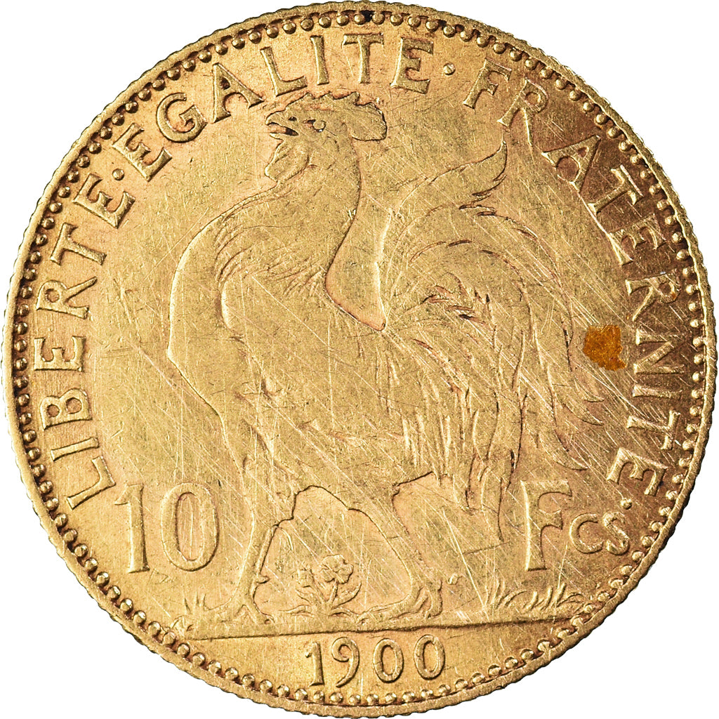 Coin, France, Marianne, 10 Francs, 1900, Paris, EF(40-45), Gold, KM:846