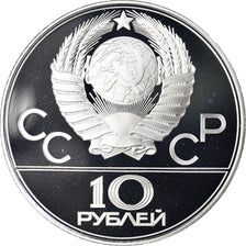 Moeda, Rússia, 1980 Olympics - Volleyball, 10 Roubles, 1979, Leningrad, Proof