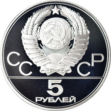 Moneta, Russia, 1980 Olympics - Minsk, 5 Roubles, 1977, Leningrad, Proof, FDC