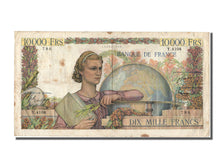 Francia, 10,000 Francs, 10 000 F 1945-1956 ''Génie Français'', 1953, KM:132...