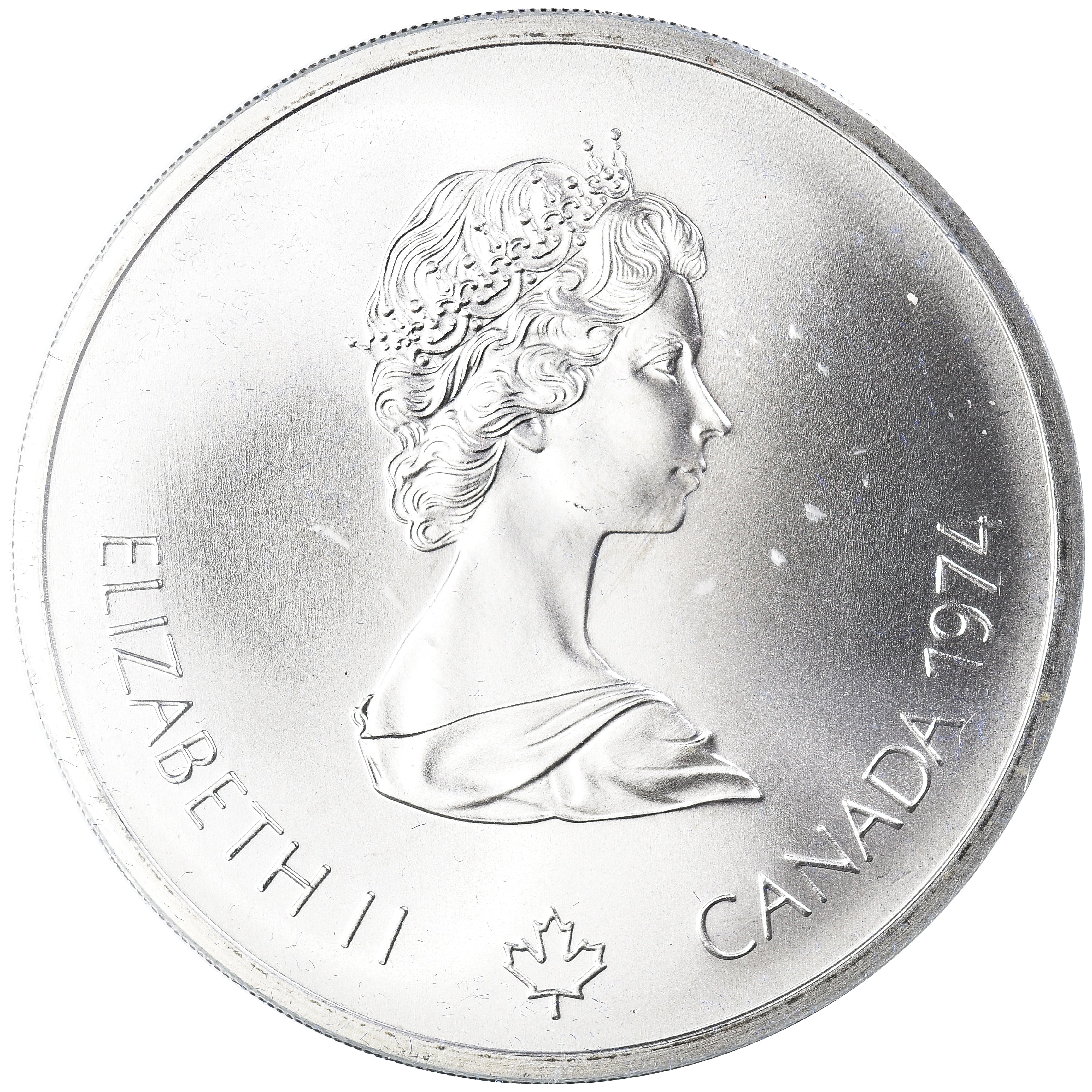 Coin, Canada, Elizabeth II, 1976 Olympics - Panthéon, 10 Dollars, 1974, Royal