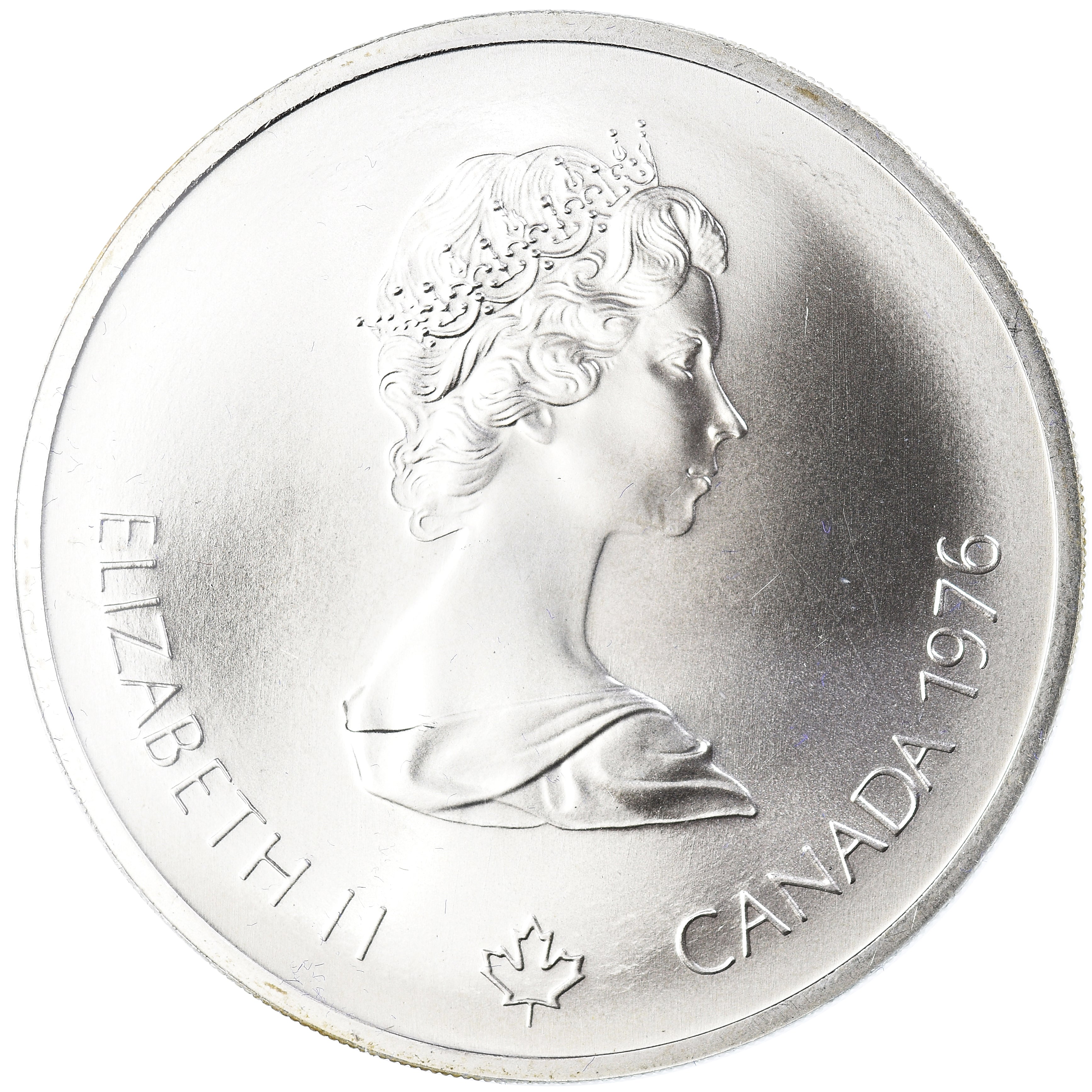 Coin, Canada, Elizabeth II, 1976 Olympics - Olympic Stadium, 10 Dollars, 1976