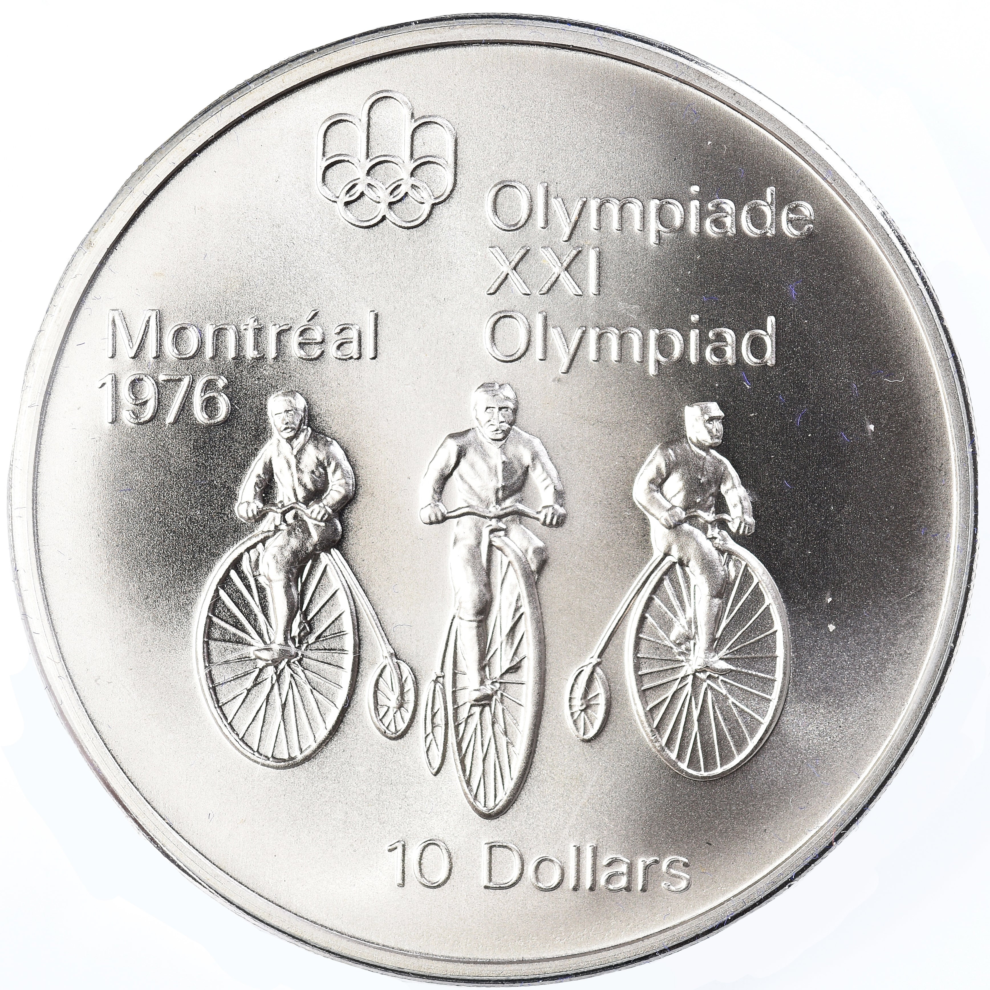Münze, Kanada, Elizabeth II, 1976 Olympics - Cycling, 10 Dollars, 1974, Royal