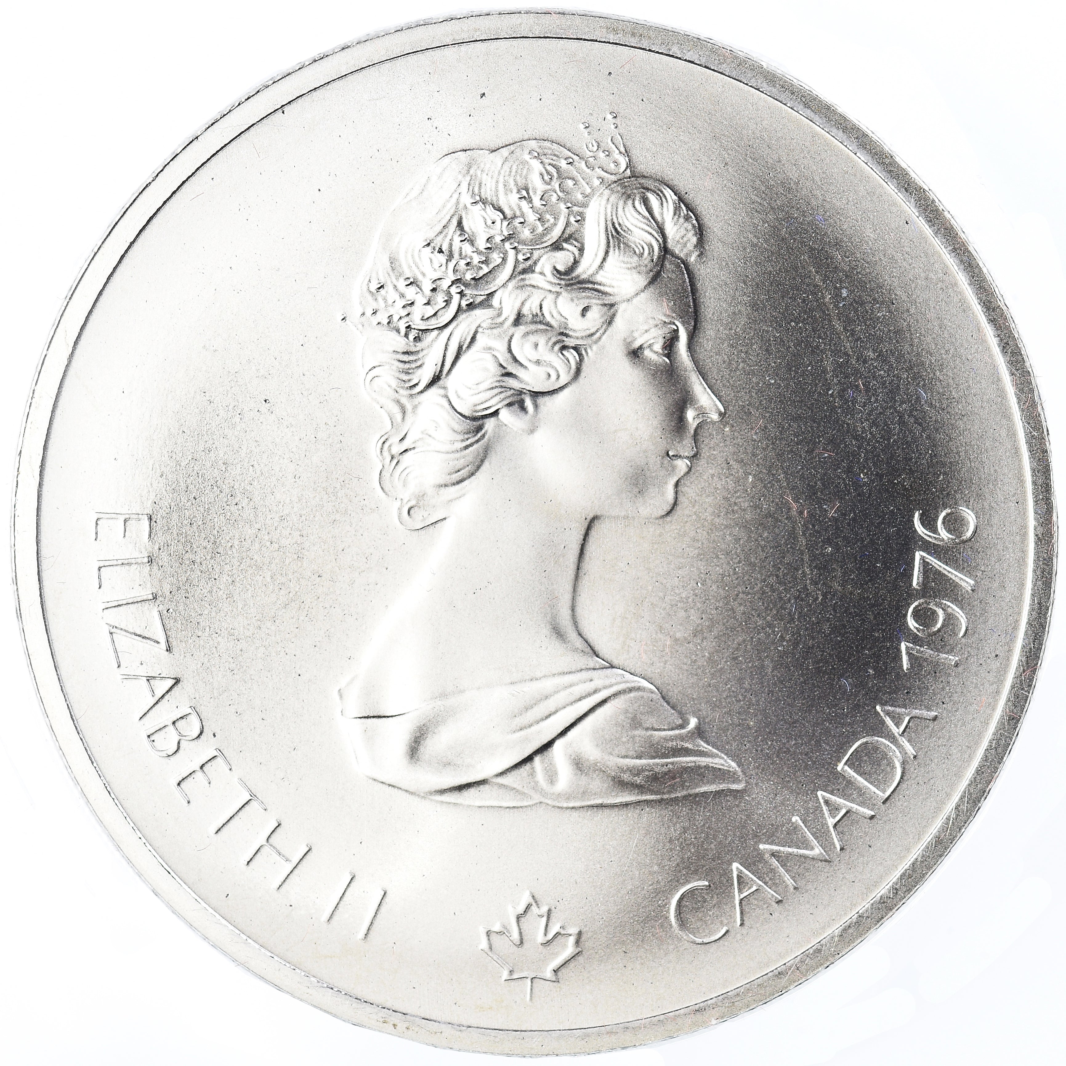 Coin, Canada, Elizabeth II, 1976 Olympics - Olympic Velodrome, 10 Dollars, 1976