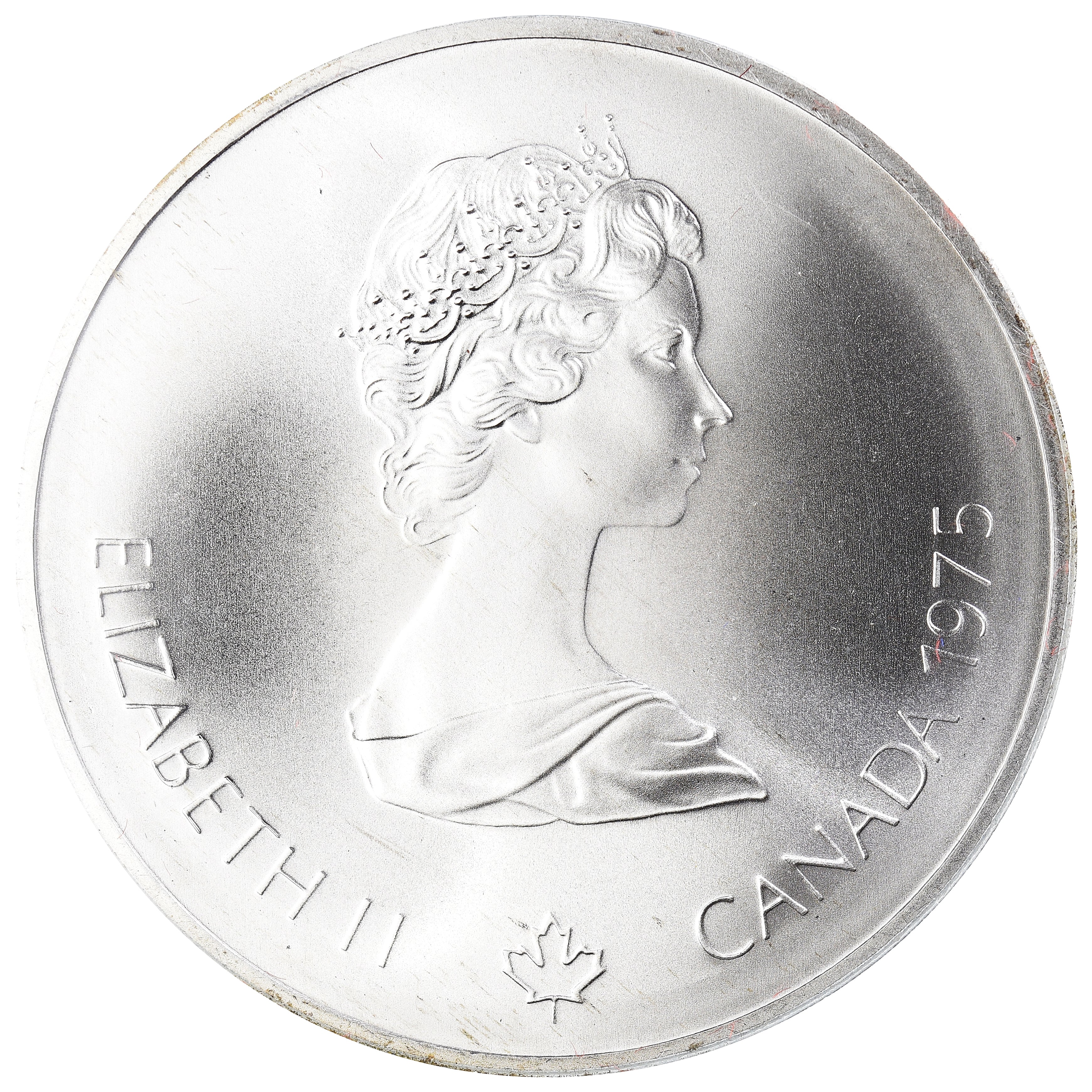 Coin, Canada, Elizabeth II, 1976 Olympics - Sailing, 10 Dollars, 1975, Royal