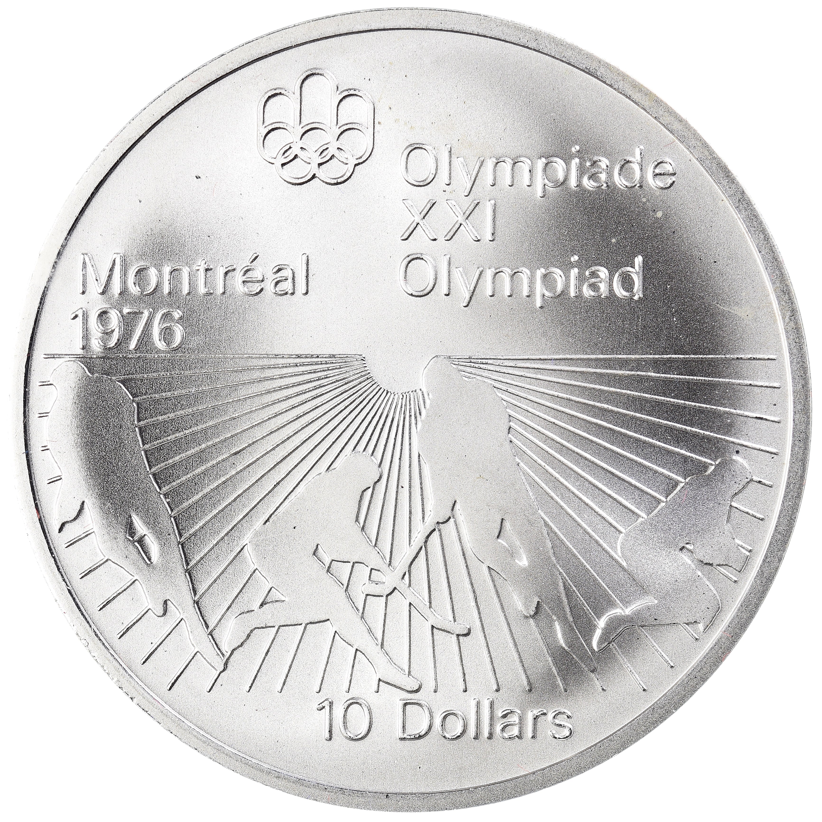 Coin, Canada, Elizabeth II, 1976 Olympics - Field Hockey, 10 Dollars, 1976