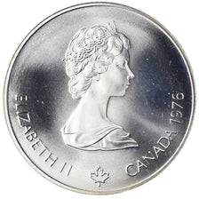 Coin, Canada, Elizabeth II, 1976 Olympics - Olympic Flame, 5 Dollars, 1976