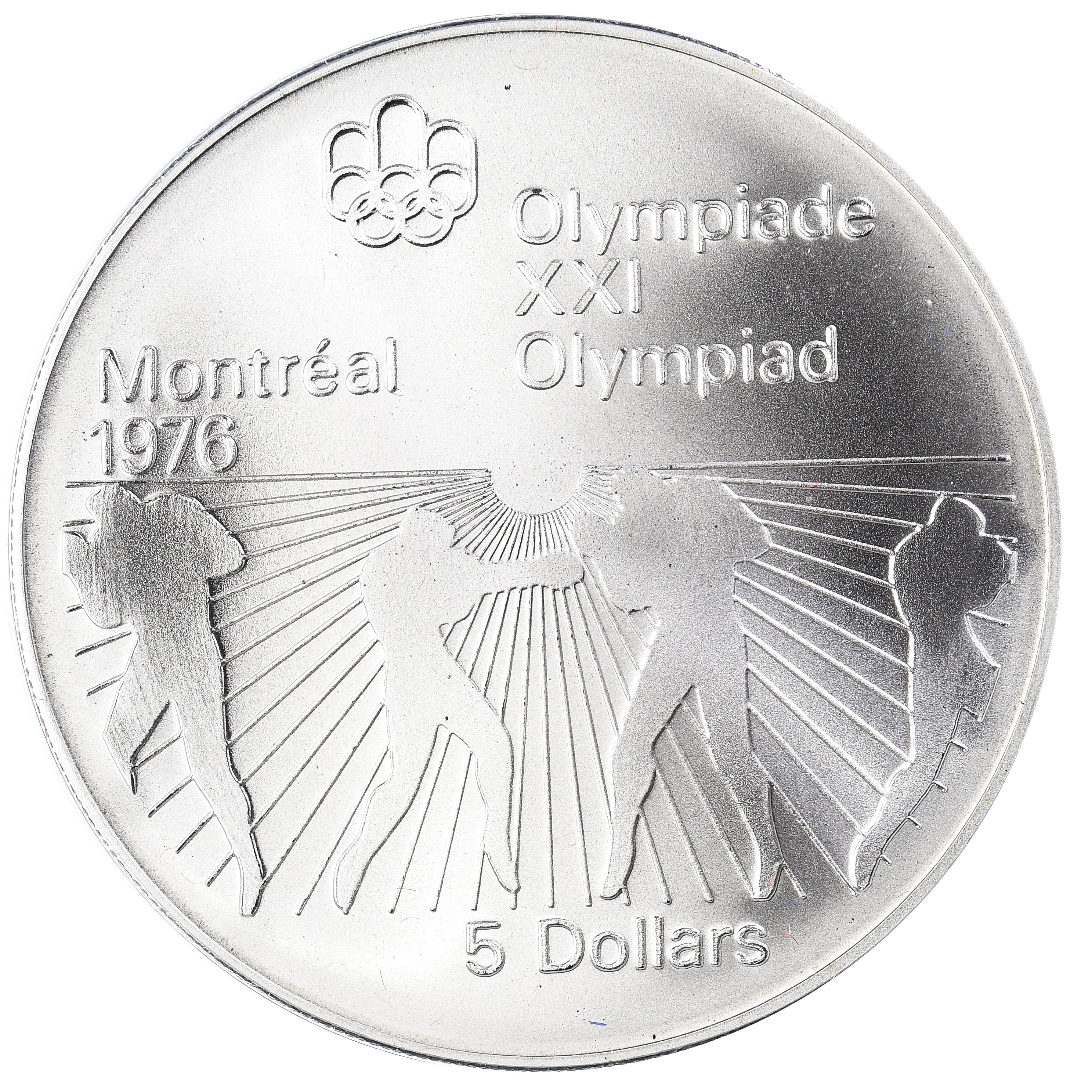 Coin, Canada, Elizabeth II, 1976 Olympics - Boxing, 5 Dollars, 1976, Royal