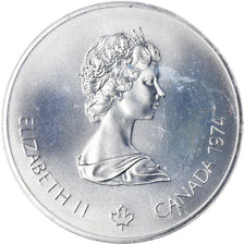 Coin, Canada, Elizabeth II, 1976 Olympics - Canoeing, 5 Dollars, 1974, Royal