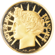 Coin, France, Fraternité, 100 Francs, 1988, Proof, MS(65-70), Gold, KM:966b