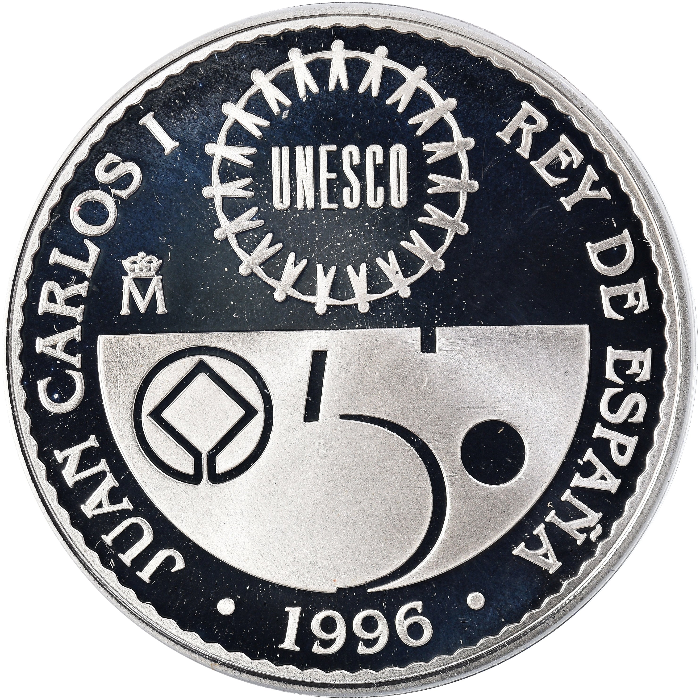 Moneda, España, Juan Carlos I, Palenque, 2000 Pesetas, 1996, Madrid, Proof