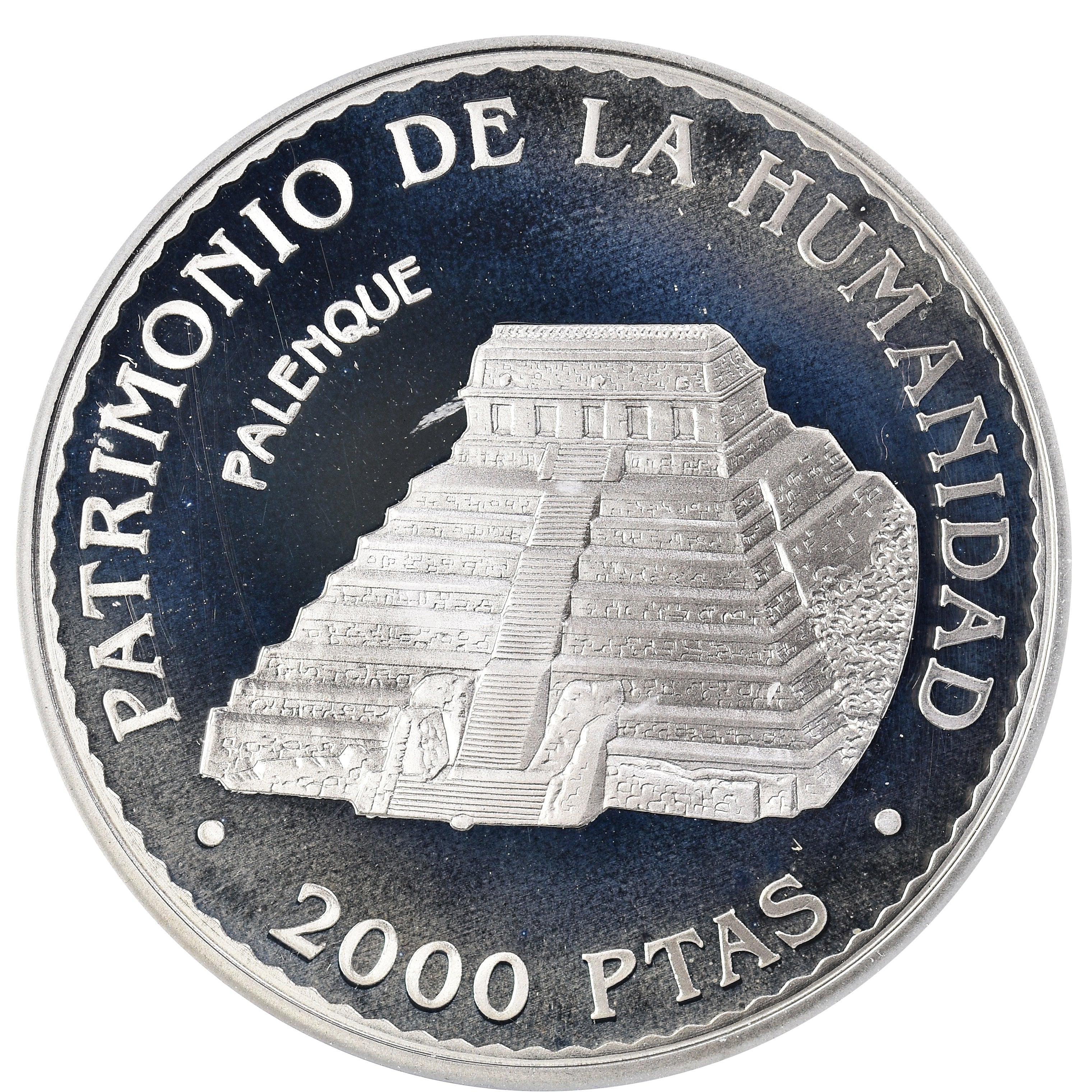 Moneda, España, Juan Carlos I, Palenque, 2000 Pesetas, 1996, Madrid, Proof
