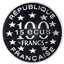 Munten, Frankrijk, Monnaie de Paris, L'Alhambra, 100 Francs-15 Ecus, 1995