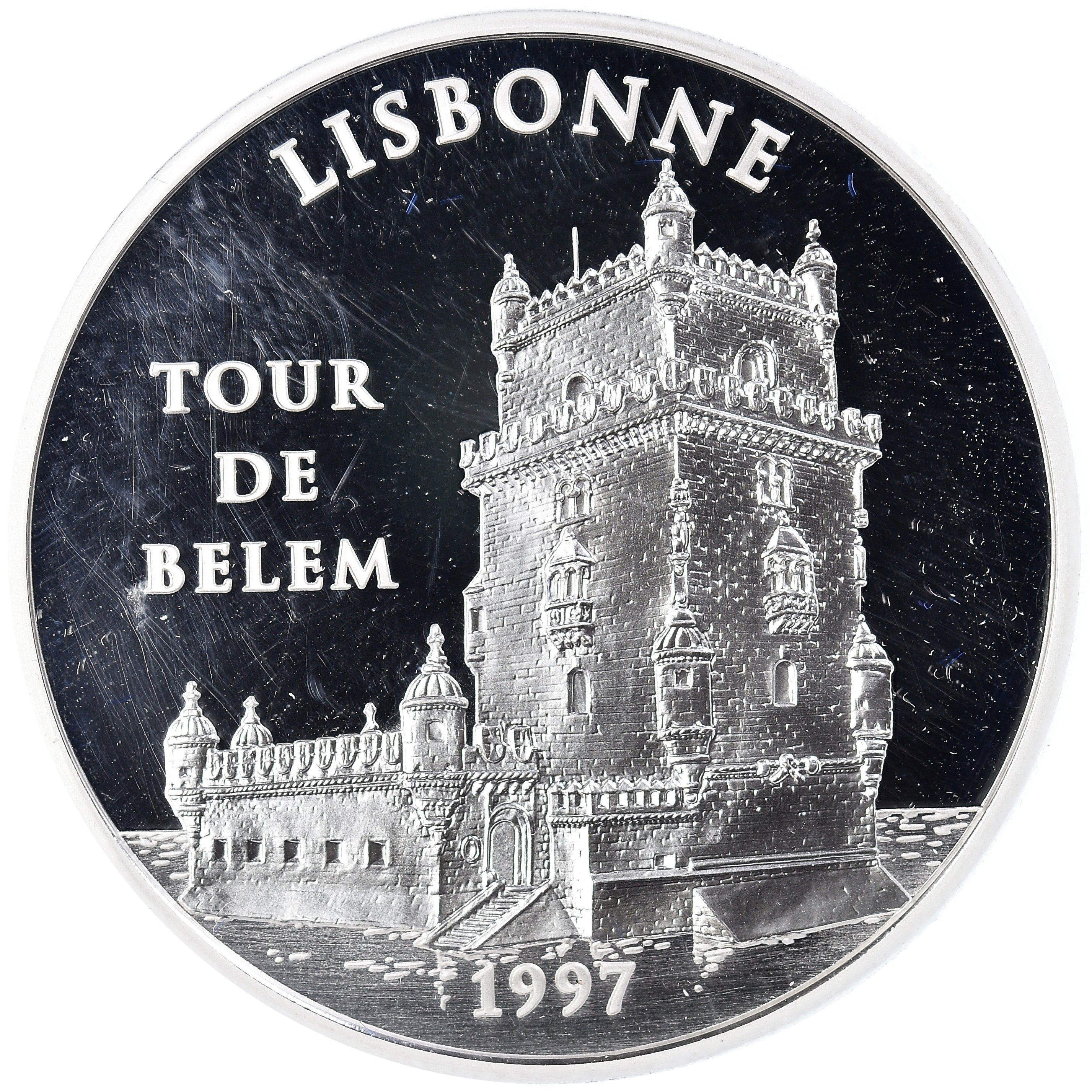 Monnaie, France, Monnaie de Paris, Tour de Belem, 100 Francs-15 Euro, 1997
